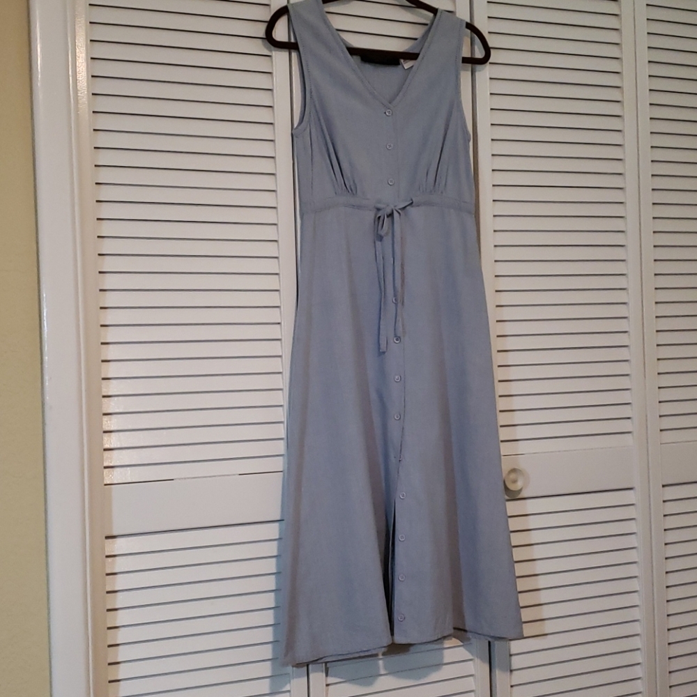 Light Blue Cotton Dress